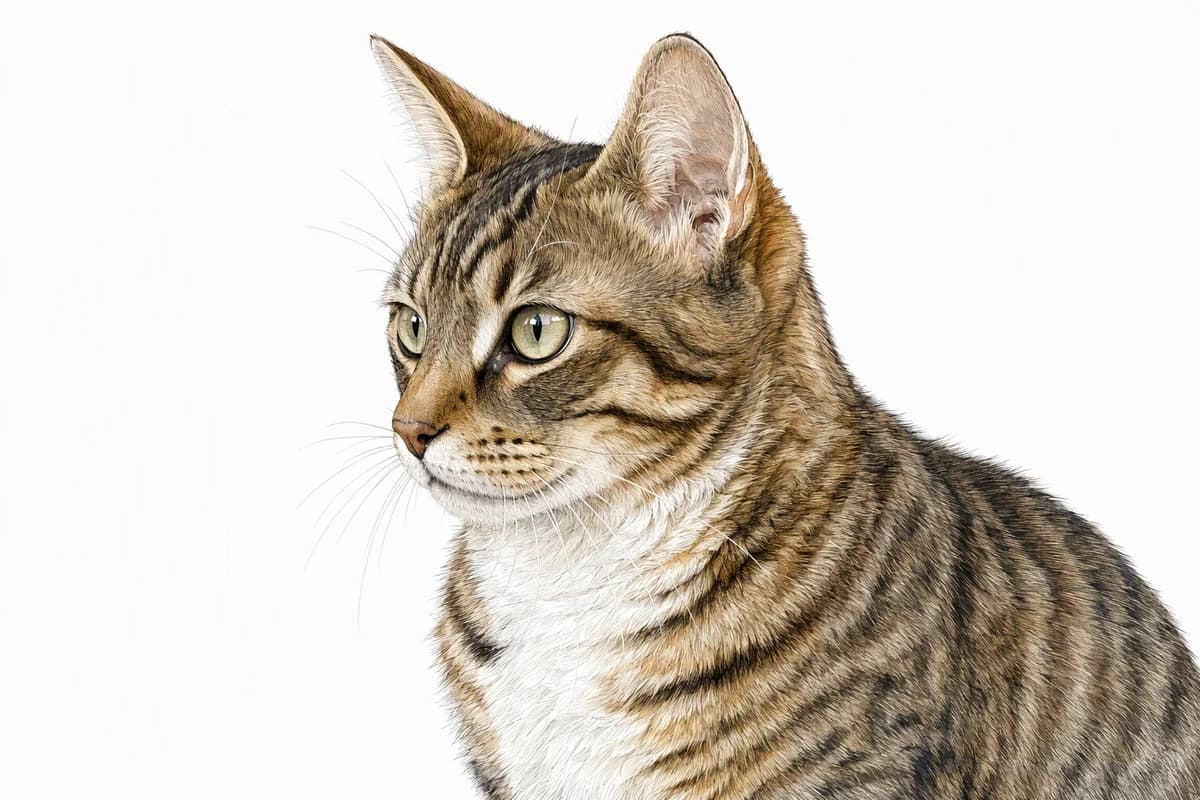 Original XPET engraving and watercolor illustration of Munchkin: a head and coat detail study.
