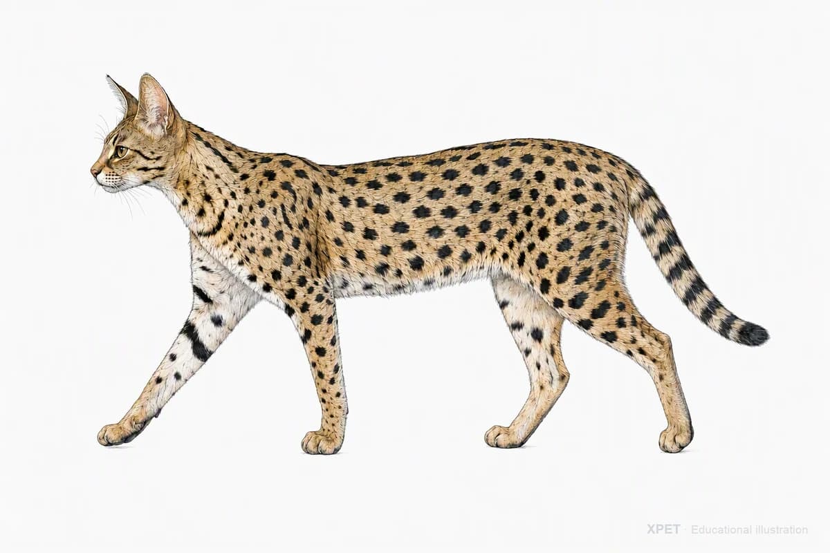 Original XPET engraving and watercolor illustration of Savannah: a natural movement study.