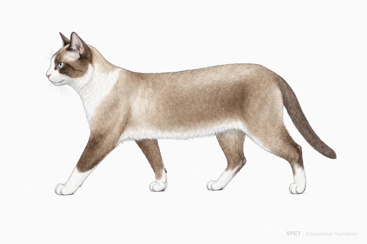 Original XPET engraving and watercolor illustration of Snowshoe: a natural movement study.
