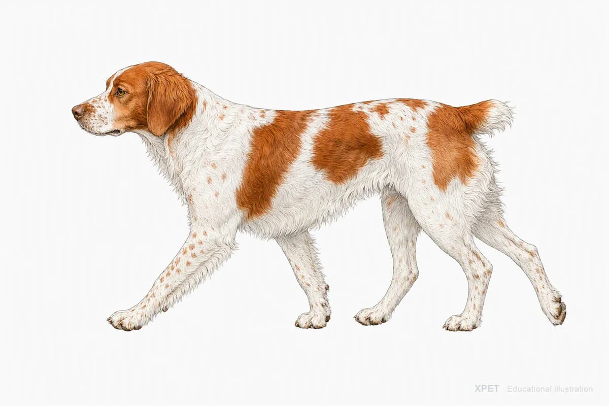 Original XPET engraving and watercolor illustration of Brittany: a natural movement study.