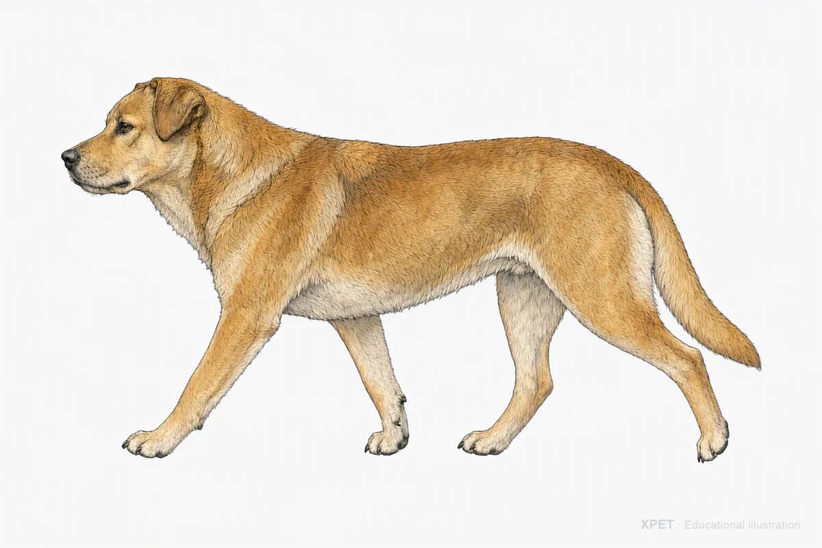 Original XPET engraving and watercolor illustration of Chinook: a natural movement study.